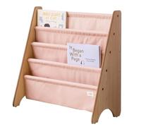 3 Sprouts, Librería Frontal Montessori para Niños, Estantería Fabricada en Poliéster Reciclado, Ideal para Contener Libros, Color Arcilla, 61x63x25,4 cm