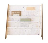 3 Sprouts - Estantería Infantil - Librería Montessori para Niños, Organizador de Libros y Juguetes - Terrazo Crema