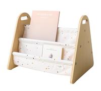 3 Sprouts Montessori Estantería Infantil Madera Doble Cara Crema Terrazo