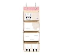 3 Sprouts - Estanteria Detrás Puerta - Organizador Colgante Infantil - Estantería para Bebé - Organizador Pañales - Armario para Bebé - Organizador Baño Colgar - Organizador Puerta Pequeño - Llama