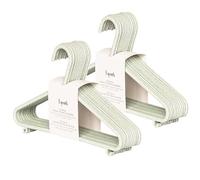 3 Sprouts - Perchas Infantiles - Perchas para Ropa de Bebé y Niños, Perchas de plástico de Paja de Trigo, Pack de 30 - Verde