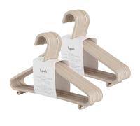 3 Sprouts - Perchas Infantiles - Perchas para Ropa de Bebé y Niños, Perchas de plástico de Paja de Trigo, Pack de 30 - Beige