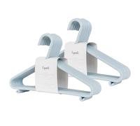 3 Sprouts - Perchas Infantiles - Perchas para Ropa de Bebé y Niños, Perchas de plástico de Paja de Trigo, Pack de 30 - Azul