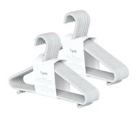 3 Sprouts - Perchas Infantiles - Perchas para Ropa de Bebé y Niños, Perchas de plástico de Paja de Trigo, Pack de 30 - Gris