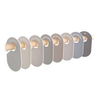3 Sprouts Separadores Armario Bebé, Set 8, Doble Cara, Beige y Gris