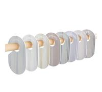 3 Sprouts - Separadores de Ropa para Bebé - Doble Cara Hermosos Separador de Armarios Bebe Desde Recién Nacido hasta 24 Meses - Organizadores de Armario por Meses - Juego de 8 - Rayas