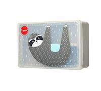3 Sprouts Silicona Bento Box para Niños - Tupper Silicona - Fiambrera Hermética Infantil con Compartimentos - Caja Almuerzo Infantil - Lunch Box - Oso Perezoso