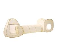 3 Sprouts Tienda con Túnel Infantil, Plegable, Terrazo Beige