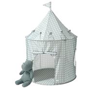 3 Sprouts Tienda Juego Infantil, 3-10 Años, Tela Reciclada, Vichy Azul