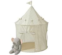 3 Sprouts Tienda Juego Infantil, 3-10 Años, Tela Reciclada, Vichy Beige