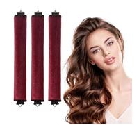 3-Stück Lockenwickler über Nacht,Heatless Curls,Blowout Hair Overnight,Curls Rods ohne Flexi Groß Hitzefreier,Papilotten Grosse Locken,Seidenhaarwickler rutschfeste SchlafSurlers Werkzeuge