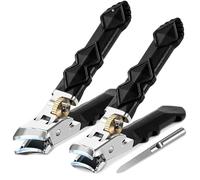 3 Stück Solymody Nagelexpert,Solymody Orthoclip,Nagelknipser Fußnägel,Nagelknipser,Schräger Knipser, Geschenk Edelstahl Nagel für tote Haut,Spritzschutz für Senioren für dicke Nägel