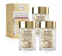 3 sueros de retinol con veneno de abeja, cápsulas de suero de noche con retinol Line Smoothing, cuidado hidratante reafirmante, eficaz contra arrugas y espinillas, vegano, sin colorantes ni perfume