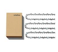 3 tallox cadenas de sierra 3/8" 1,3 mm 52 eslabones 35 cm full-chisel compatible con Oregon Bosch Dollmar Hitachi Echo Einhell Makita Husqvarna y otras