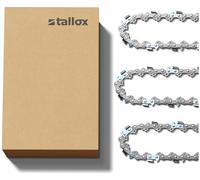 3 tallox cadenas de sierra 3/8" 1,3 mm 56 eslabones 40 cm compatible con Oregon Dollmar Einhell Makita Black & Decker y otras