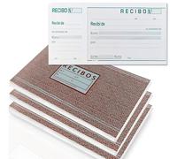 3 Talonario Recibos de Pago de 100 Hojas. Bloc de Recibo de Compra con Resguardo Troquelado. Vales de Recibí de Entrega para Alquiler o Cobros. Cuaderno Libreta de Papel con Copia Matriz. (3)