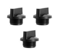 3 tapones de drenaje de bomba de agua compatibles con bombas Honda de 2, 3, 4 pulgadas, tapón de repuesto de rosca de precisión, tapón negro para motor de gasolina semiautomático universal de 2