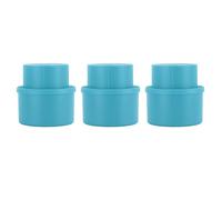 3 tapones para botellas de refresco, cubiertas reutilizables para botellas de bebidas tipo presión para bebidas carbonatadas, tapa selladora de plástico con excelente cierre de fre (Azul)
