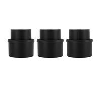 3 tapones para botellas de refresco, cubiertas reutilizables para botellas de bebidas tipo presión para bebidas carbonatadas, tapa selladora de plástico con excelente cierre de fre (Negra)