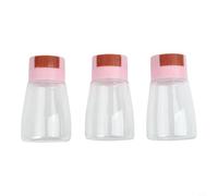 3 tarros de especias con medición precisa para sal, pimienta, ajo en polvo, accesorios de cocina, organizador de mesa de comedor (rosa, 3 piezas)