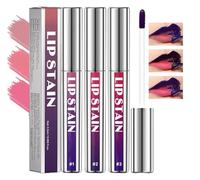 3 tatuajes exfoliantes para labios, delineador de labios, resistente al agua y a prueba de transferencia, tinta rosa, acabado mate, brillo de labios, no pegajoso, lápiz labial líquido para mujeres
