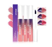 3 tatuajes exfoliantes para labios, delineador de labios, resistente al agua y a prueba de transferencia, tinta rosa, acabado mate, brillo de labios, no pegajoso, lápiz labial líquido para mujeres