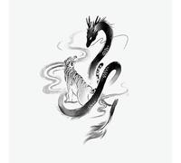 3 Tatuajes Temporales Herbales De Dragón Y Tigre, Resistentes Al Agua, Duraderos Y No Reflectantes, Para Hombre, Con Una Duración De Dos Semanas.
