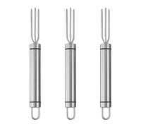 3 tenedores de maíz de acero inoxidable diseñados para un manejo seguro, ideal para cocineros caseros y entusiastas del aire libre