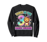 3 The Magic Number, Divertido león Lindo para su Tercer cumpleaños Sudadera