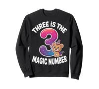 3 The Magic Number, Divertido león Lindo para su Tercer cumpleaños Sudadera