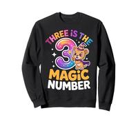 3 The Magic Number, Divertido león Lindo para su Tercer cumpleaños Sudadera