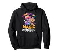 3 The Magic Number, Divertido león Lindo para su Tercer cumpleaños Sudadera con Capucha