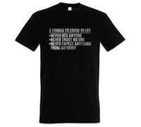 3 Things To Know In Life T-Shirt Scarface Tony Movie Quote Fun Montana Black M