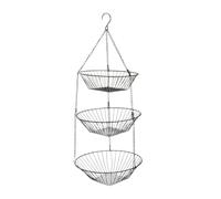 3 Tier Fruit Basket, Metal Vegetable Organizer, Countertop Storage Holder