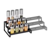 3 Tier Rack For Inside Cupboard, Seasoning Rack | 3-Tier Expandable Pepper Jar Storage | Condiment Jar Holder For Home Cooks Cooking Lovers Chefs Parents Cabinet Pantry RV Apartment Apartment