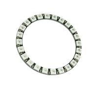 3 tiras de anillo LED RGB de 24 bits 5050, módulo enlazable de luz circular inteligente para microcontrolador Arduino, proyectos electrónicos de bricolaje