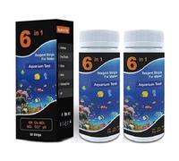 3 Tiras de Prueba de Acuario, Tiras de Prueba de Calidad del Agua de Pozo, Kit de Prueba de pecera, dureza del Agua ácida para nitrógeno de amoníaco, dureza, alcalinidad, Cloro Residual, pH, Cobre