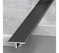 3 Tiras De Transición Aluminio En T Suelo Tiras Sellado Para Umbral Puerta Unir Huecos Tablones Laminados Y Baldosas Tira Borde Suelo(Negro,2 * 270cm(3 * 90cm))