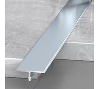 3 Tiras De Transición Aluminio En T Suelo Tiras Sellado Para Umbral Puerta Unir Huecos Tablones Laminados Y Baldosas Tira Borde Suelo(Gray,2 * 270cm(3 * 90cm))