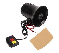 3 Tone Siren 12V 30W 120DB High Volume Loud Electric Warning Alarm Horn with Duck Ambulance Sounds Waterproof Dustproof for Vehicles Trucks Emergency Vehicles Plastic Shell