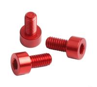 3 tornillos de tuerca de cuerda de bloqueo de guitarra eléctrica para puente de trémolo con galvanoplastia para un acabado suave y resistencia al desgaste (rojo)