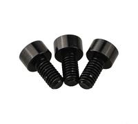 3 tornillos de tuerca de cuerda de bloqueo de puente de trémolo para guitarra eléctrica, diseño hexagonal de aleación de aluminio para afinación estable, fácil instalación, varios colores (negro)
