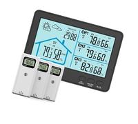 3 Transductor Radio Higrómetro Termógrafo Pantalla LCD Transmisión De Datos En Estructura Observación Del Para Múltiples Monitores Humedad Y Temperatura Ambiente Inalámbrico