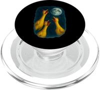3 Tres Pollo de Goma Aullando a la Luna PopSockets PopGrip para MagSafe