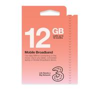 3 Trío Pay As You Go Moblie Banda Ancha Sim Paquete_- - 12 GB