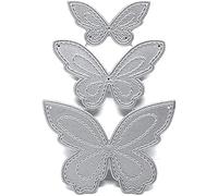 3 troqueles de corte de metal de mariposa para hacer tarjetas, plantillas de corte para bricolaje, álbumes de recortes, álbum de fotos, papel decorativo para tarjetas de felicitación, invitaciones,