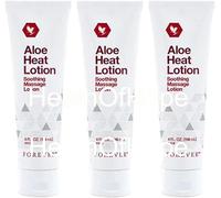 3 tubos de loción térmica de aloe para siempre (3 x 4 oz), loción de masaje calmante
