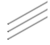 3 tubos redondos de acero inoxidable, tubo recto de metal sin costuras 304 de 4 mm de diámetro exterior 0,5 mm de grosor de pared 300 mm de longitud
