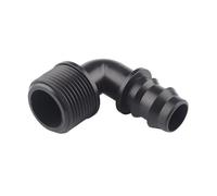 3 uds 1/2 "3/4" conectores de codo roscado 16 20mm PE conector de tubería Micro tubería de riego manguera conectores de agua juntas Pagoda (Size : Male 3/4 Inch-16mm)