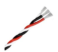 3 uds 1/3/5/10/20/50m Cable de extensión Servo Trenzado 22AWG 26AWG Cobre for Accesorios Modelo(Black Red White,5m 22AWG)